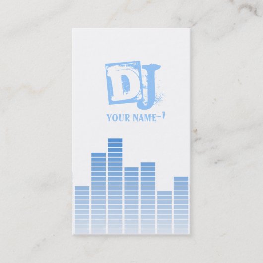 Blue Equalizer Visitenkarte (Vorderseite)