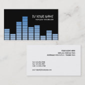 Blue Equalizer Visitenkarte (Vorne/Hinten)