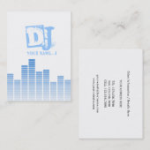 Blue Equalizer Visitenkarte (Vorne/Hinten)