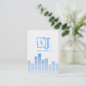 Blue Equalizer Visitenkarte (Stehend Vorderseite)