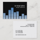 Blue Equalizer Visitenkarte (Vorne/Hinten)