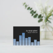 Blue Equalizer Visitenkarte (Stehend Vorderseite)