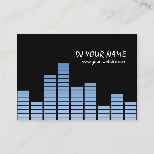Blue Equalizer Visitenkarte (Vorderseite)