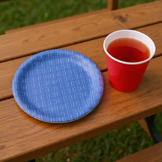 Blue Etchings Pappteller