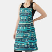 Blue Ethnic Aztec Schürze (InSitu)