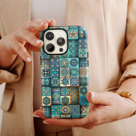 Blue Ethnic Blume Mandala | iPhone 14 Case-Mate Case-Mate iPhone 14 Hülle