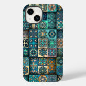 Blue Ethnic Blume Mandala | iPhone 14 Case-Mate Case-Mate iPhone Hülle (Rückseite)