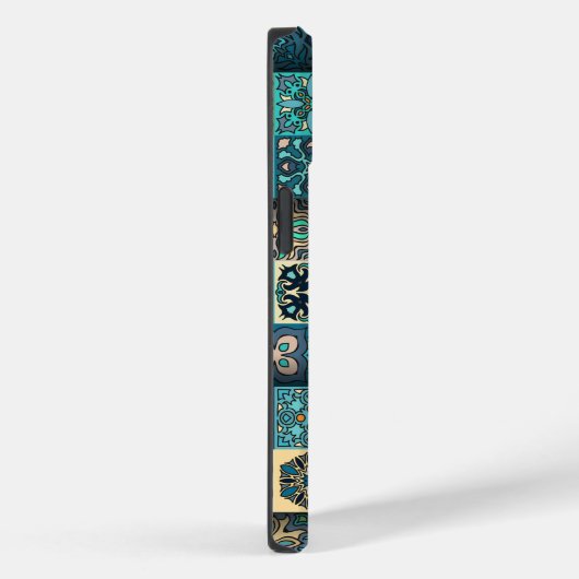 Blue Ethnic Blume Mandala | iPhone 14 Case-Mate Hülle (Rückseite / Rechts)