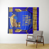 Blue Ethnic Prince Baby Dusche Hintergrund Wandteppich (Beispiel (Horizontal))