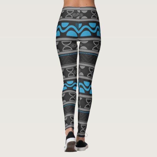 Blue Ethtec aztec Leggings (Rückseite)