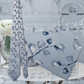 Blue Eucalyptus Elegant Wedding Krawatte