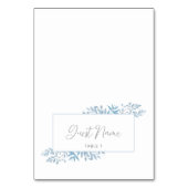 Blue Eucalyptus Wedding Escort Platzkarten Tischnummer (Vorderseite)
