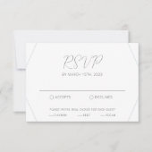 Blue Eucalyptus Wedding RSVP Card (Vorderseite)