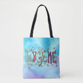 Blue Eugene Tote Bag Tasche (Vorderseite)