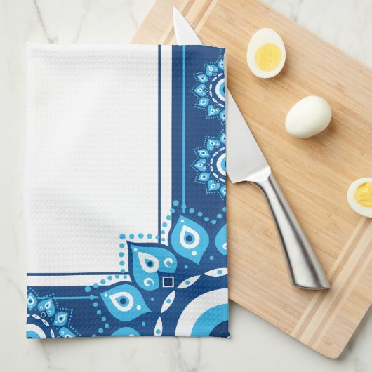 Blue Evil Eye Hand Küchentücher (Viertel Falte)