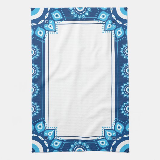 Blue Evil Eye Hand Küchentücher (Vertikal)