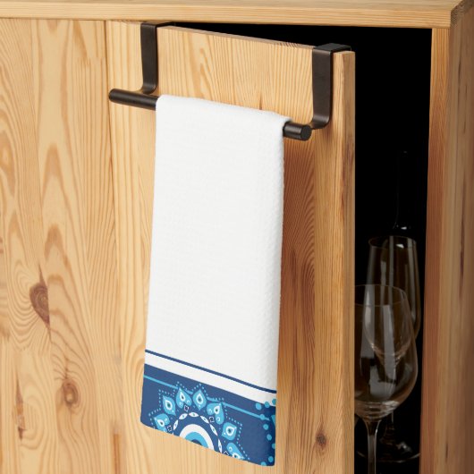 Blue Evil Eye Hand Küchentücher (Drittel gefaltet)