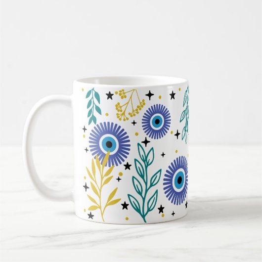 Blue Evil Eye Kaffeetasse (Links)