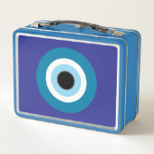 Blue Evil Eye Metal Lunchbox (Rückseite)