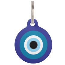 Blue Evil Eye Pet Tag