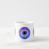 Blue Evil Eye Protection Espressotasse (Vorderseite)