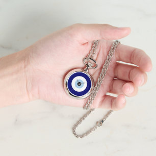Blue Evil Eye Viel Glück & Protection Symbol Armbanduhr