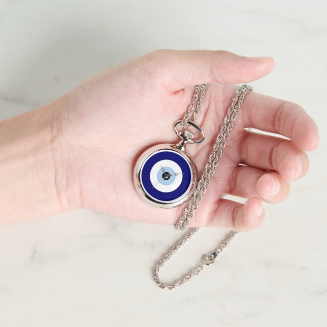 Blue Evil Eye Viel Glück & Protection Symbol Armbanduhr (Hand)