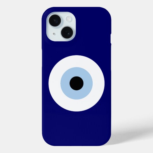Blue Evil Eye Viel Glück & Protection Symbol Case-Mate iPhone Hülle (Rückseite)