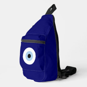 Blue Evil Eye Viel Glück & Protection Symbol Crossbody Bag