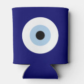 Blue Evil Eye Viel Glück & Protection Symbol Dosenkühler (Rückseite)