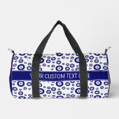 Blue Evil Eye Viel Glück & Protection Symbol Duffle Bag (Vorderseite)
