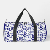Blue Evil Eye Viel Glück & Protection Symbol Duffle Bag (Rückseite)