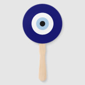 Blue Evil Eye Viel Glück & Protection Symbol Fächer (Rückseite)