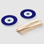 Blue Evil Eye Viel Glück & Protection Symbol Fächer (Non-assembled)