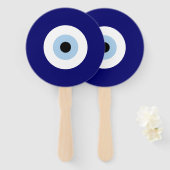 Blue Evil Eye Viel Glück & Protection Symbol Fächer (Vorne und Hinten)