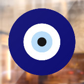 Blue Evil Eye Viel Glück & Protection Symbol Fensteraufkleber (Blatt 2)