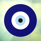 Blue Evil Eye Viel Glück & Protection Symbol Fensteraufkleber (Blatt 3)