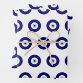Blue Evil Eye Viel Glück & Protection Symbol Geschenkpapier Set (Beispiel)