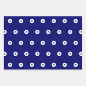 Blue Evil Eye Viel Glück & Protection Symbol Geschenkpapier Set (Vorderseite 2)