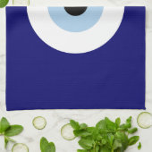 Blue Evil Eye Viel Glück & Protection Symbol Geschirrtuch (Gefaltet)