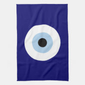 Blue Evil Eye Viel Glück & Protection Symbol Geschirrtuch (Vertikal)