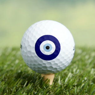 Blue Evil Eye Viel Glück & Protection Symbol Golfball