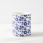 Blue Evil Eye Viel Glück & Protection Symbol Kaffeetasse (Mittel)
