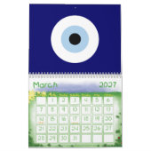 Blue Evil Eye Viel Glück & Protection Symbol Kalender (Mär 2027)
