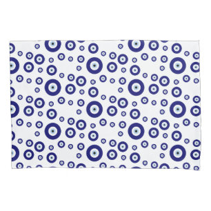 Blue Evil Eye Viel Glück & Protection Symbol Kissenbezug