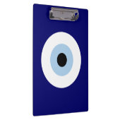 Blue Evil Eye Viel Glück & Protection Symbol Klemmbrett (Rechts)