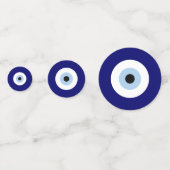 Blue Evil Eye Viel Glück & Protection Symbol Konfetti (Rückseiten)