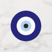 Blue Evil Eye Viel Glück & Protection Symbol Konfetti (Klein Vorderseite)