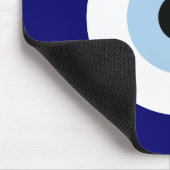 Blue Evil Eye Viel Glück & Protection Symbol Mousepad (Ecke)