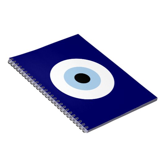 Blue Evil Eye Viel Glück & Protection Symbol Notizblock (Rechte Seite)